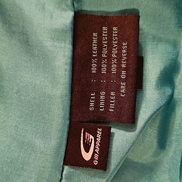 SienaStudio Turquoise Leather Jacket size Small - Picture 10 of 14